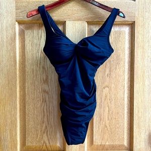 Lands’ End Black One Piece